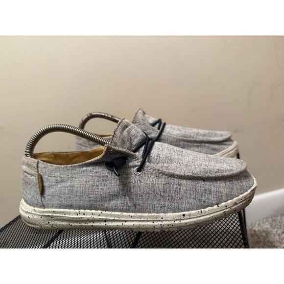 Hey Dude Wendy Chambray White Blue Slip On Shoes Women’s US 7 Excellent Cond. - Picture 3 of 6